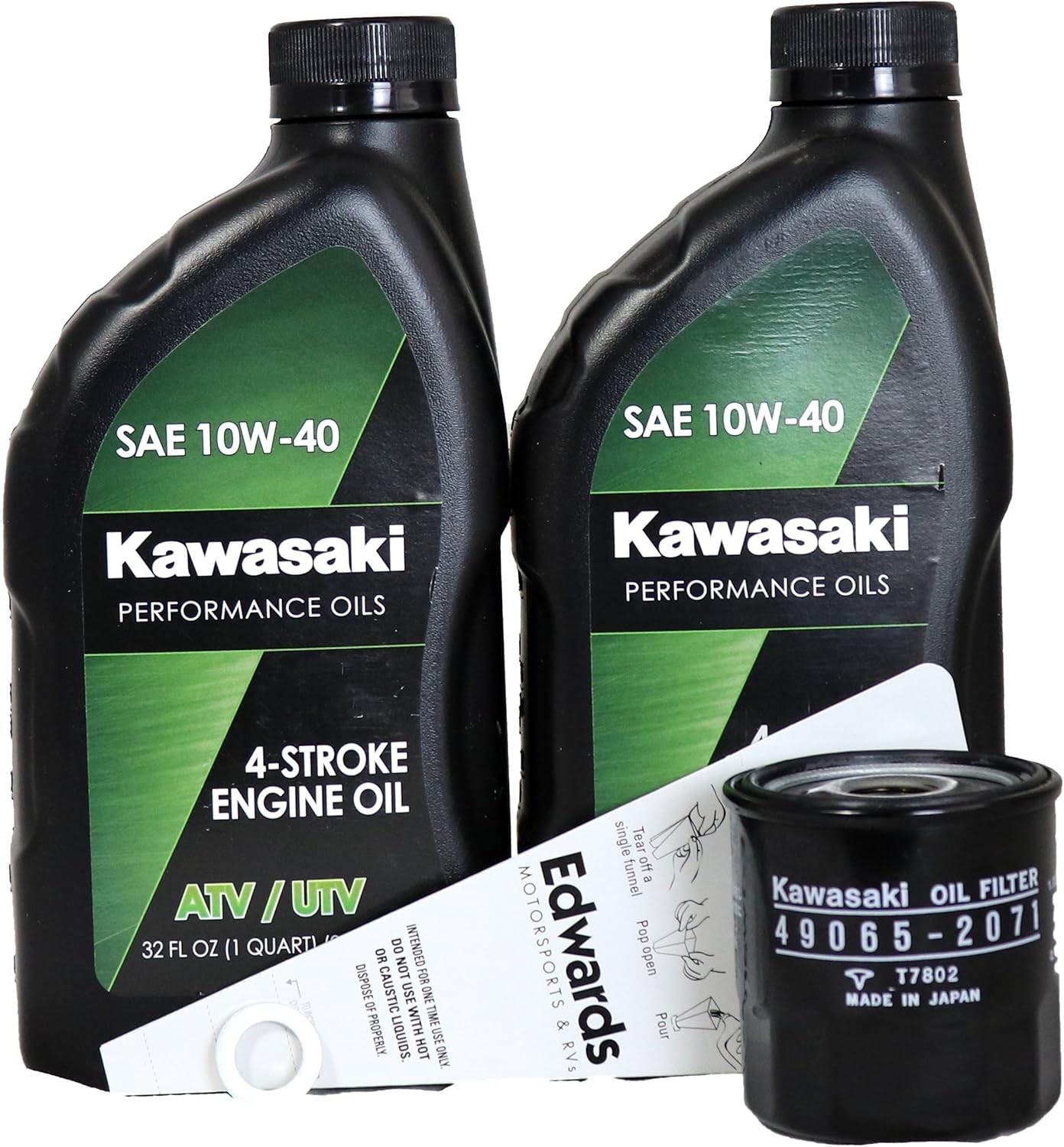 2011-2018 Kawasaki Mule 4000 4010 Engine Oil Change Kit 2 Quarts 10w-40