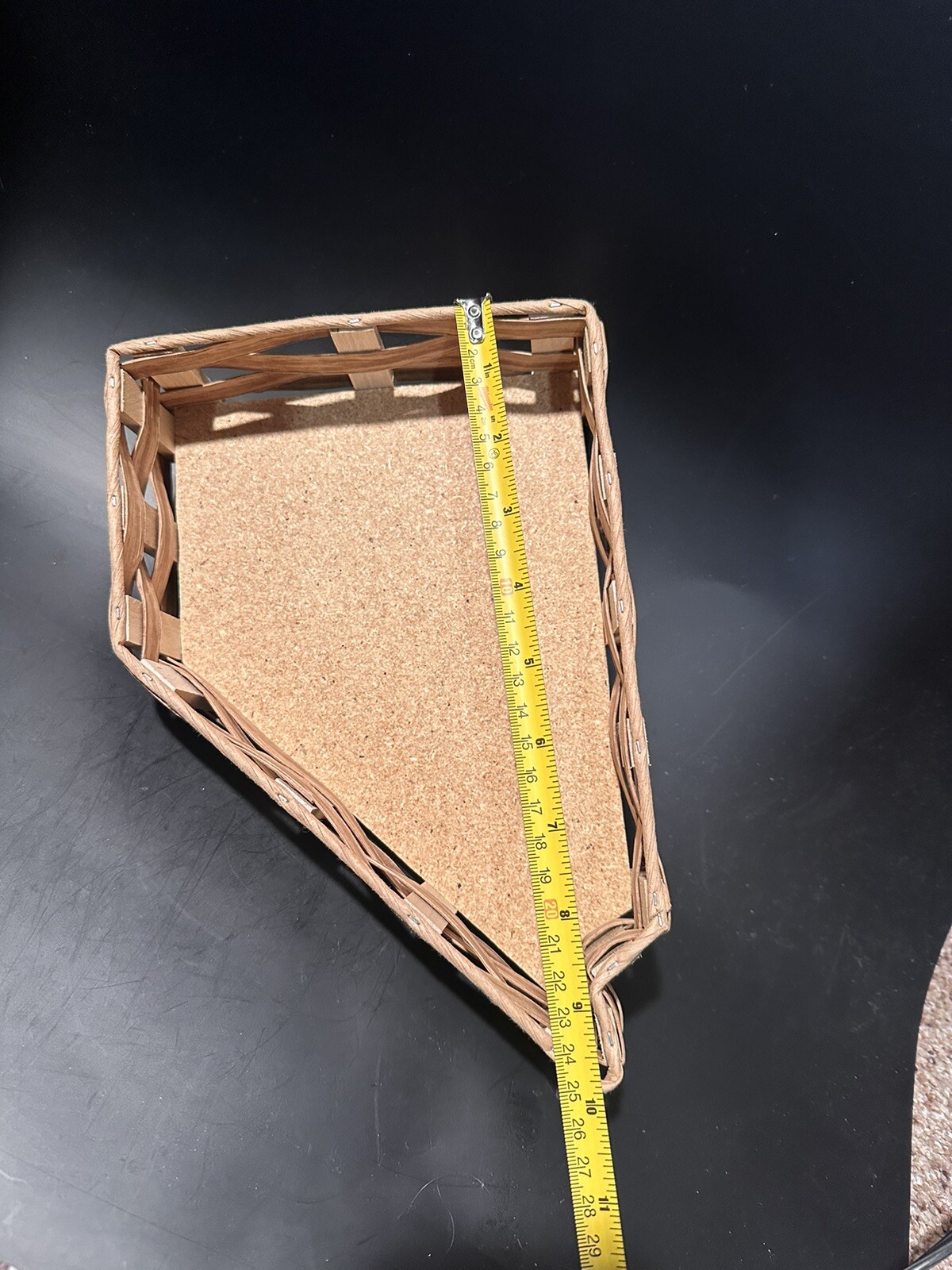 Nevada State Shaped Wicker Rattan Basket