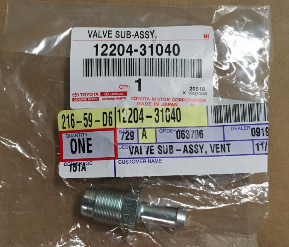 OEM PCV Valve Toyota 12204-31040