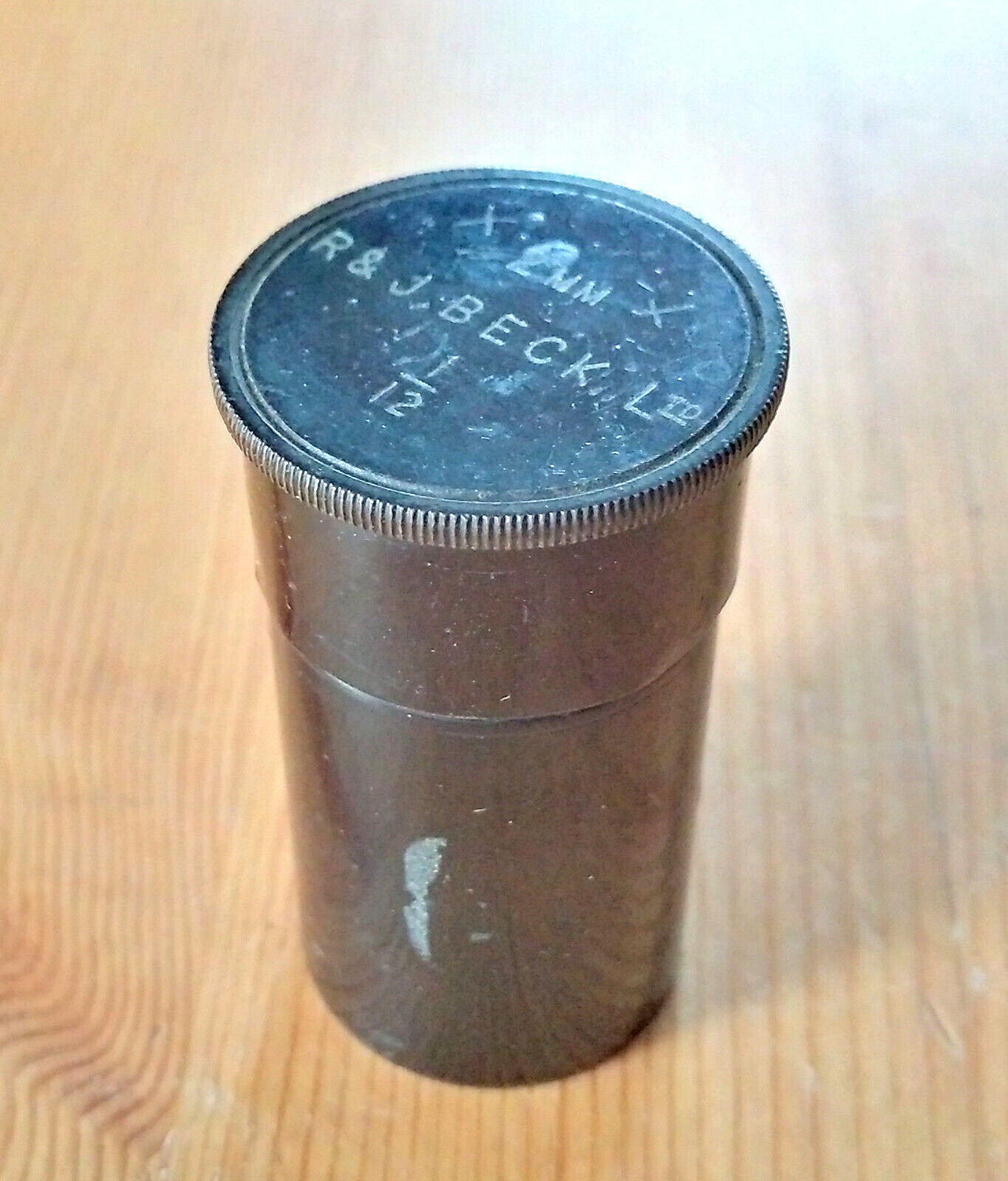 Canister ONLY for R&J Beck Ltd 2mm 1/12 Microscope Objective