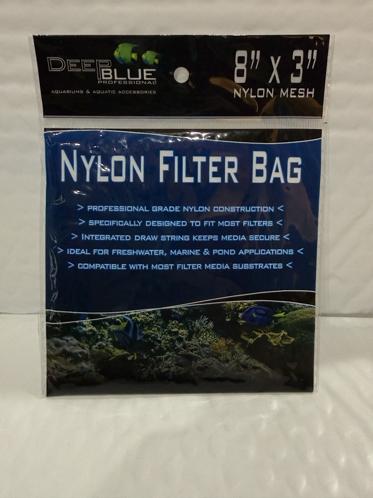 DEEP BLUE PROFESSIONAL NYLON FILTER MEDIA BAG 8”x3”