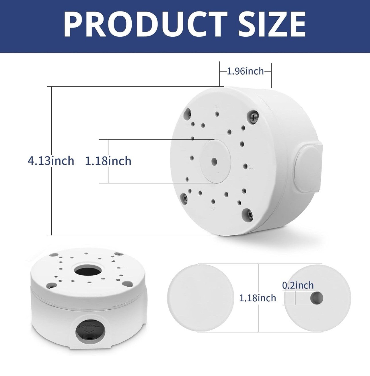 Waterproof Junction PC Box CCTV Bullet Dome Camera Wall Mount Bracket 4pack