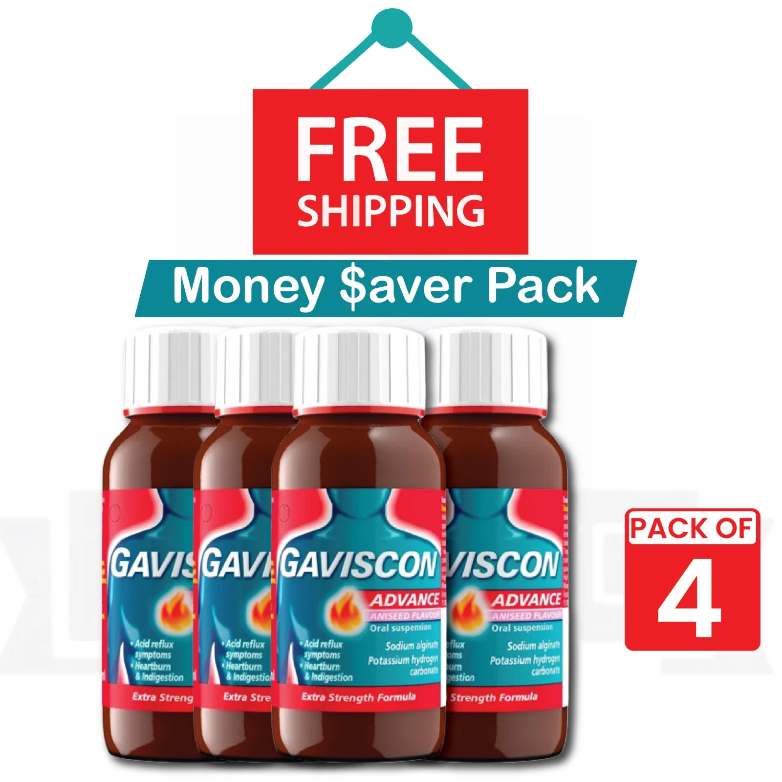4 PACK OF Ga-I$con Advance Aniseed (150ML) - FREE DELIVERY - EXP-07/2027