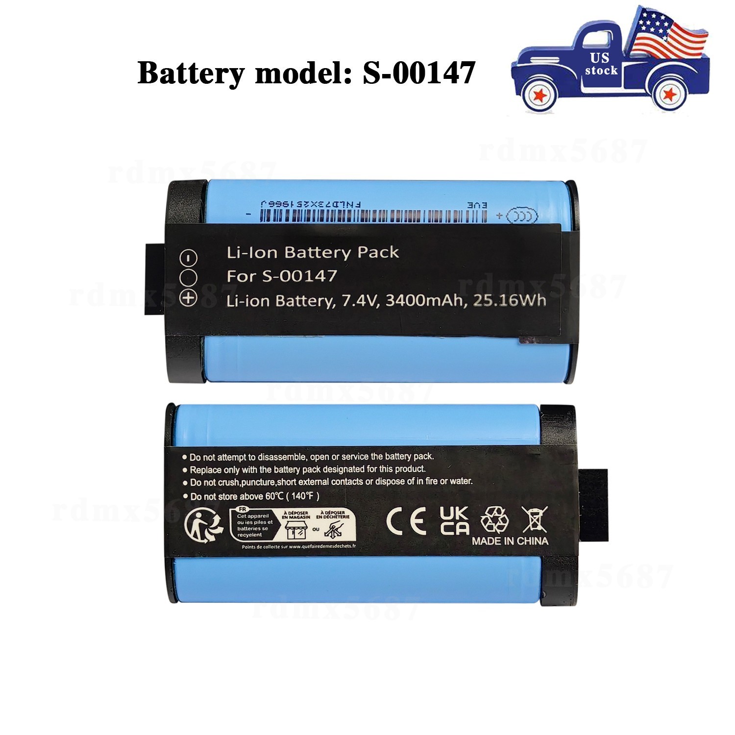 1PC New Battery S-00147 533-000116 533-000146 533-00164 For Logitech 084-000845