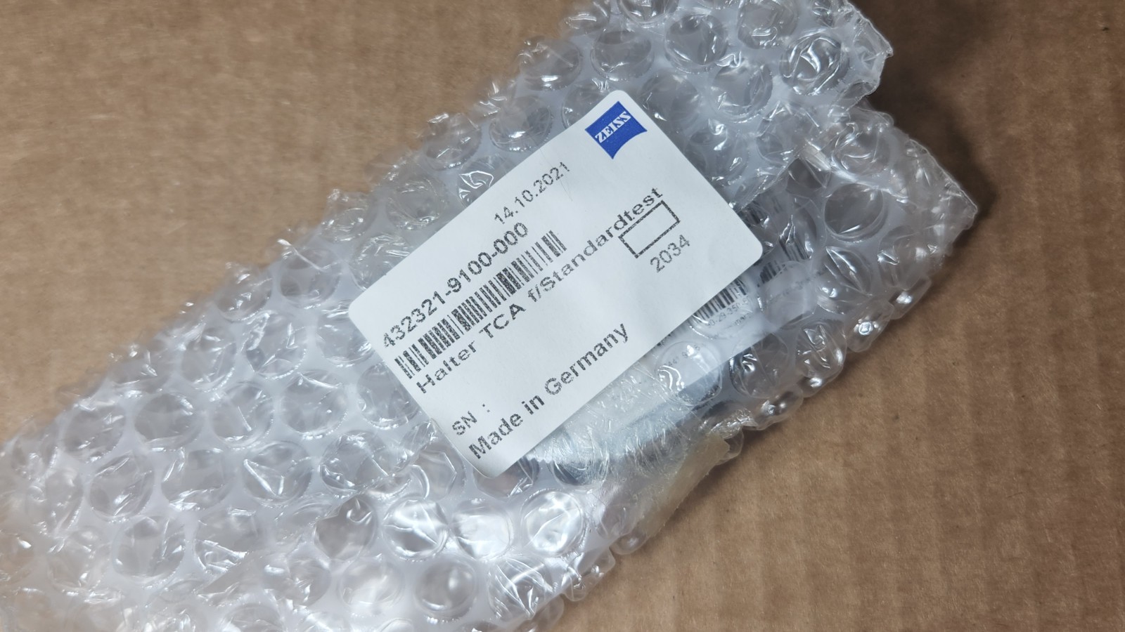 NEW Zeiss 432321-9100-000 Holder TCA for Test Standard 432321-9100