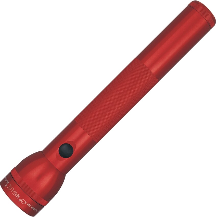 Mag-Lite 3 D Cell Red Feature Aircraft Grade Aluminum One Piece Construction