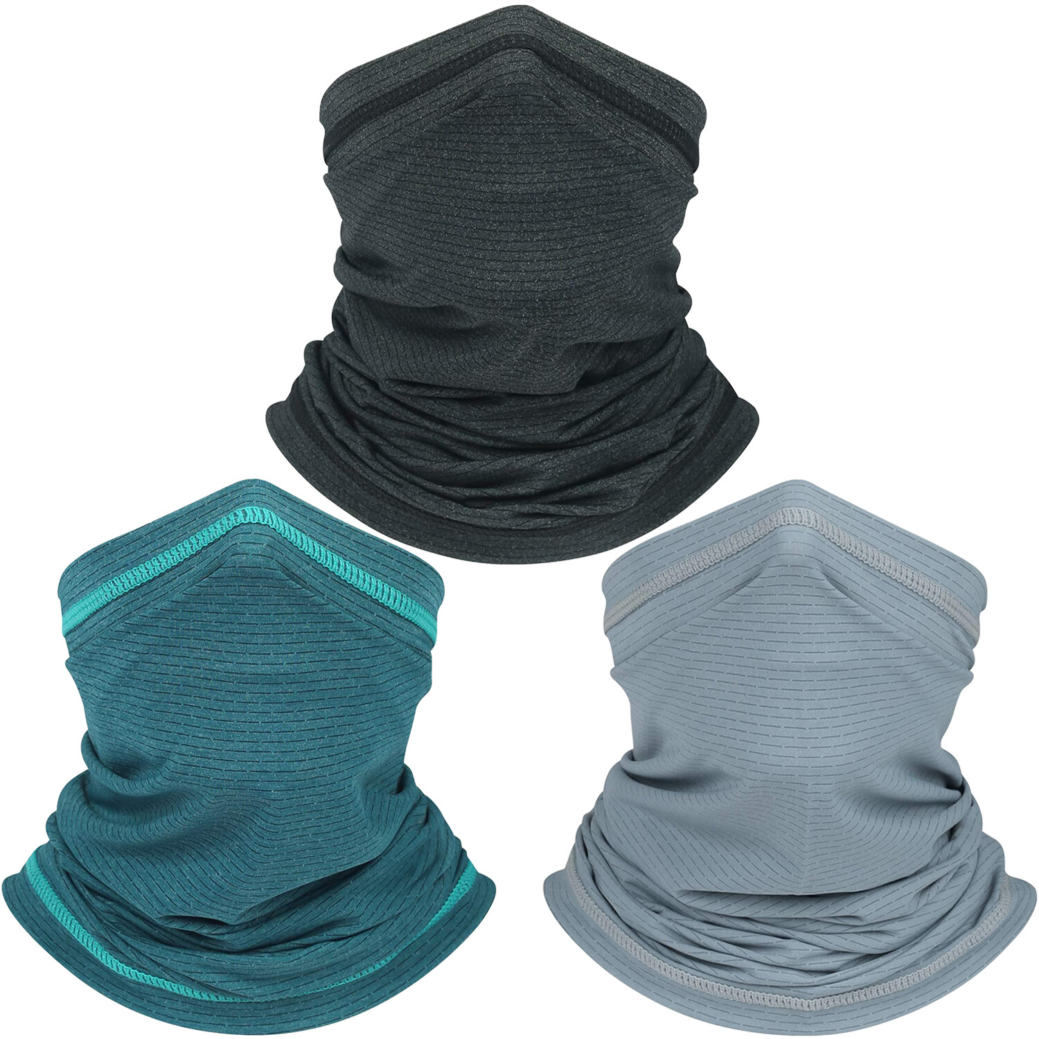 UPF 50+ UV Protection Neck Gaiter Fishing Mask Cooling Soft Scarf for Men Women