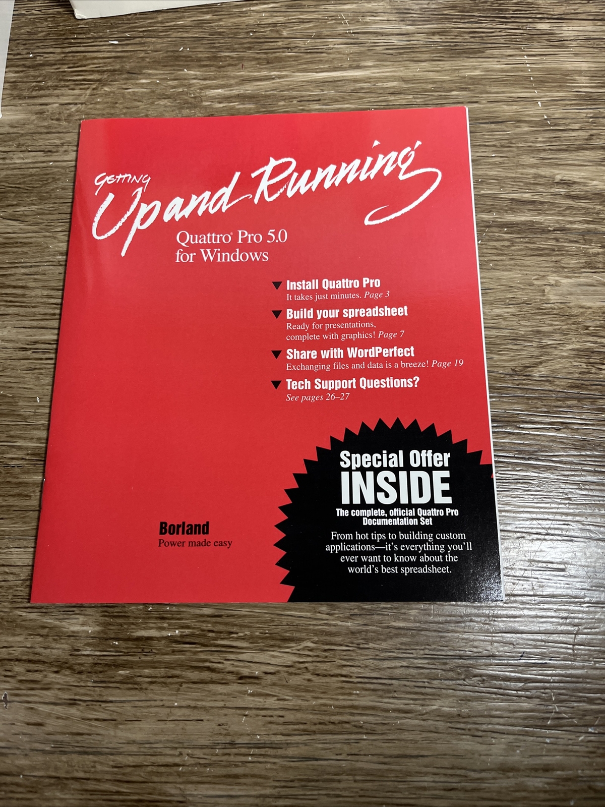 Vintage WordPerfect Upgrade Version 6.0 DOS