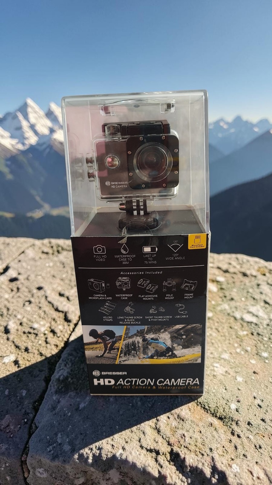 HD Action Camera Waterproof W/Accessories Black & Gray Sport ET10302017CN