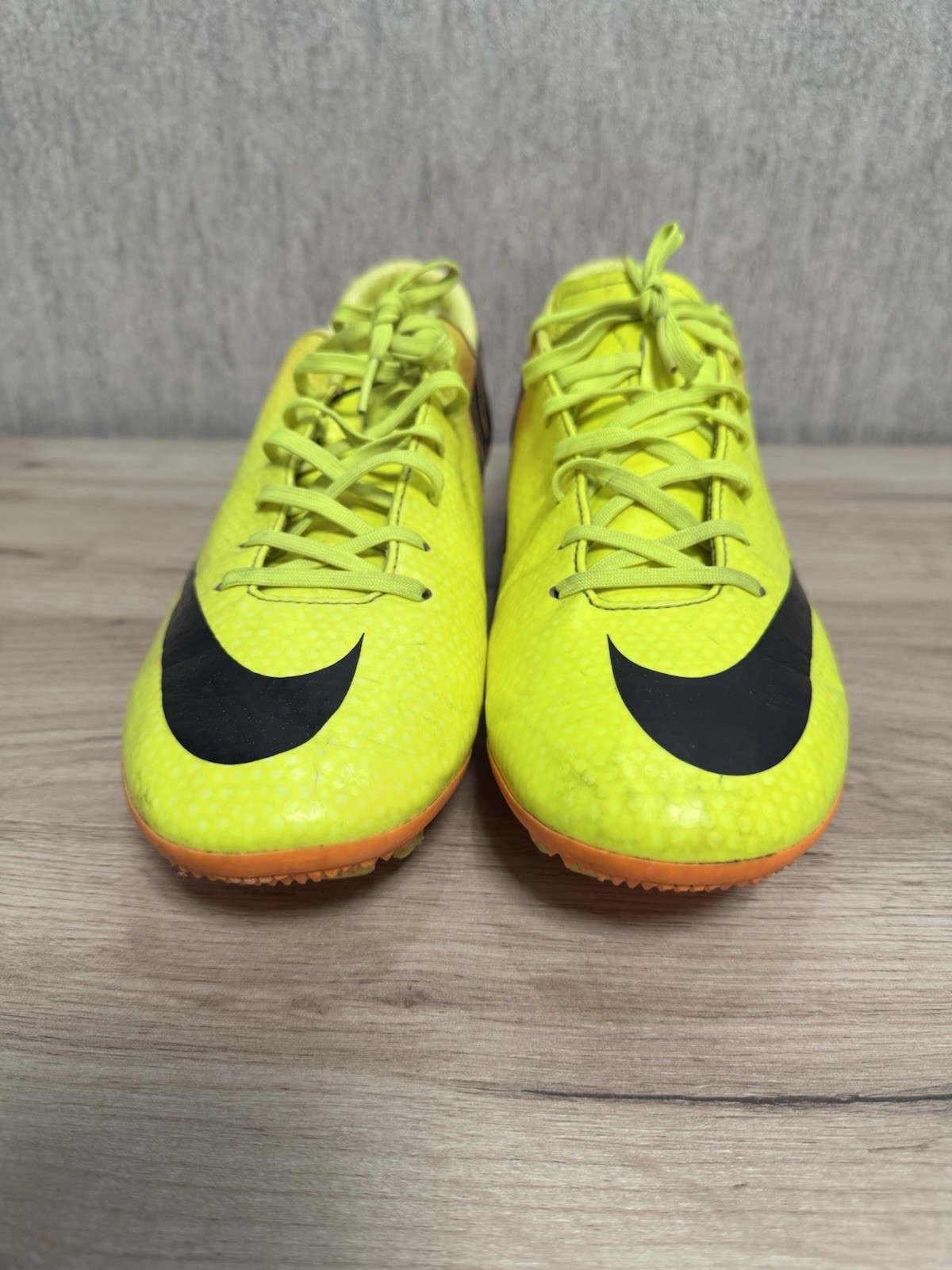 Nike Mercurial Victory Neon Yellow And Orange Soccer Cleats Size 11 Rare Vapor