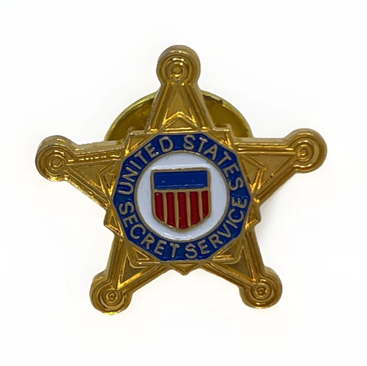 United States US Secret Service Police Law Enforcement Enamel Lapel Hat Pin