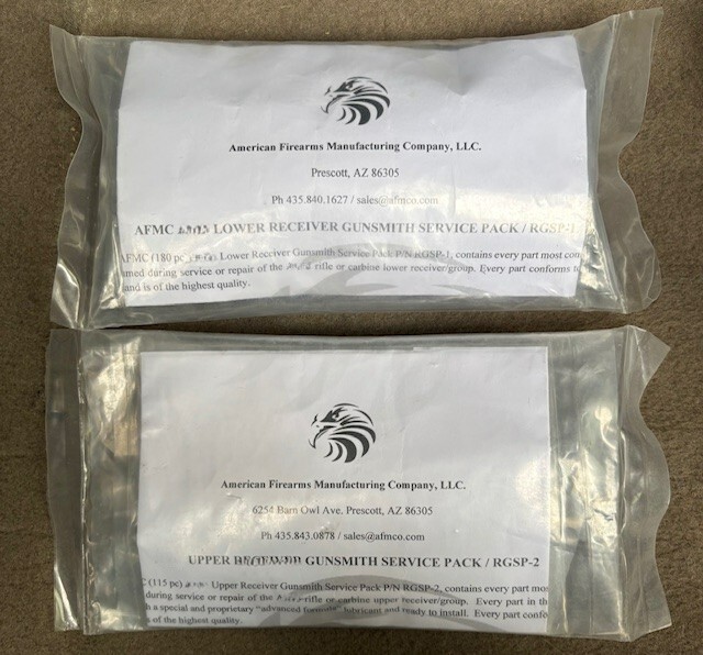 AFMC UPPER AND LOWER ASSY GUNSMITH SERVICE PACKS COMBO / 315 PCS / NEW