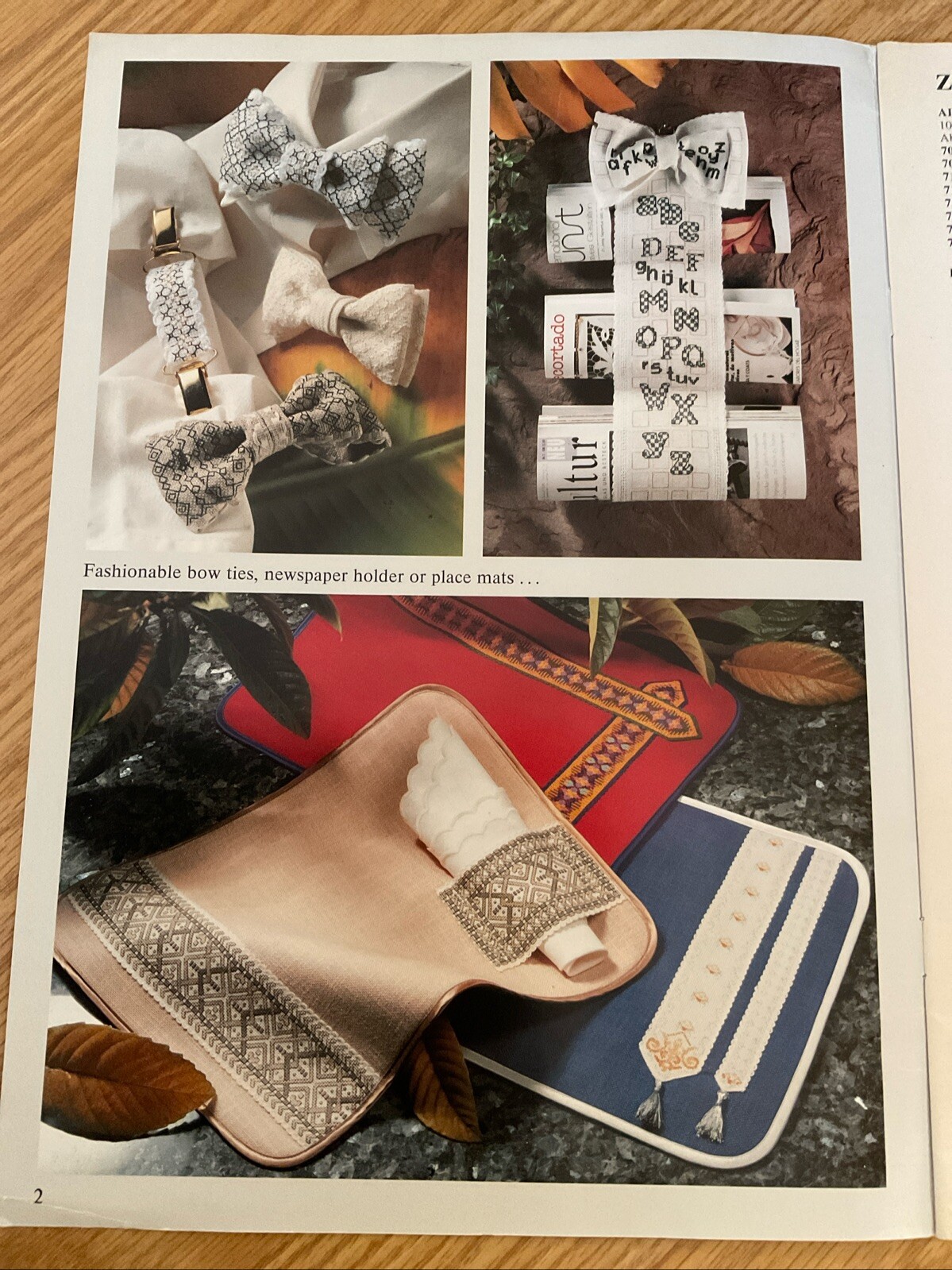 Zweigart Cross Stitch Bands And Ribbons Needlework Ideas Leaflets