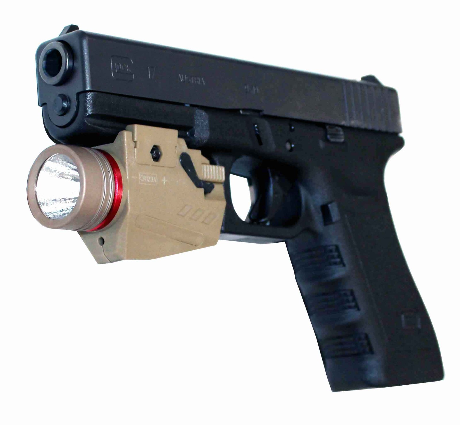 Trinity Flashlight 300 lumens tan polymer compatible with Beretta px4 model.
