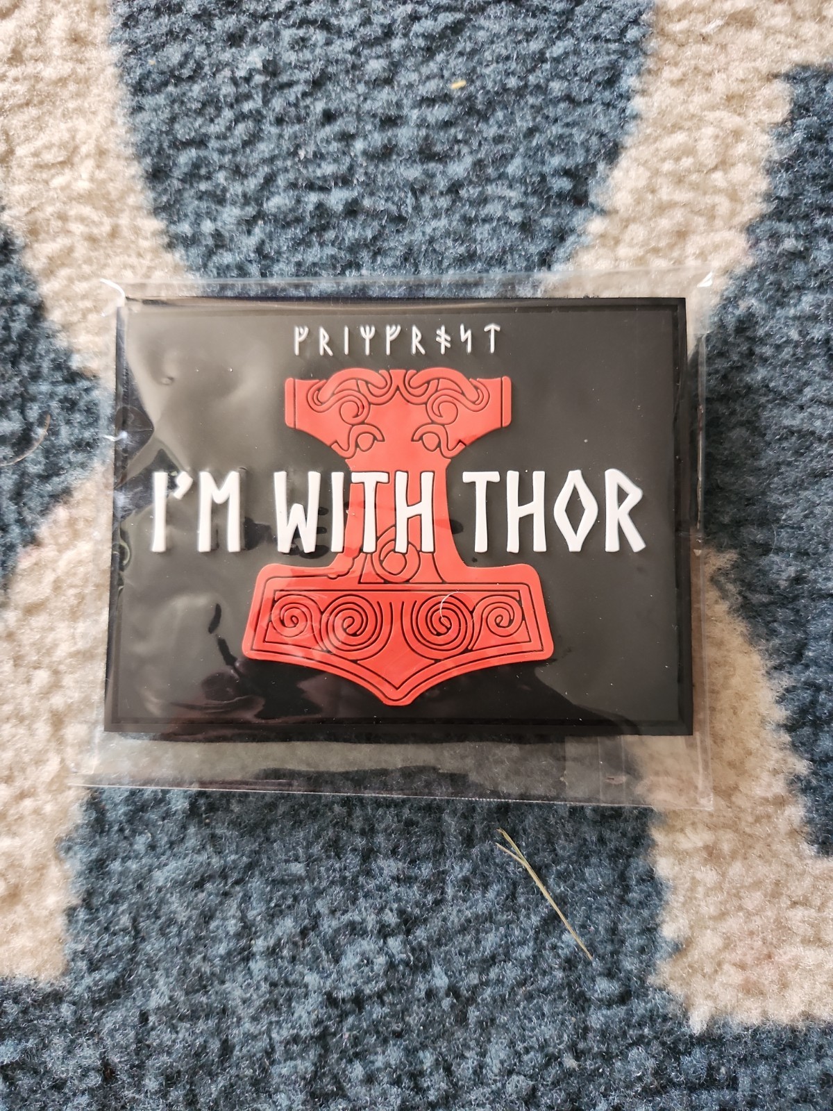 Grimfrost I'm With Thor PVC Patch