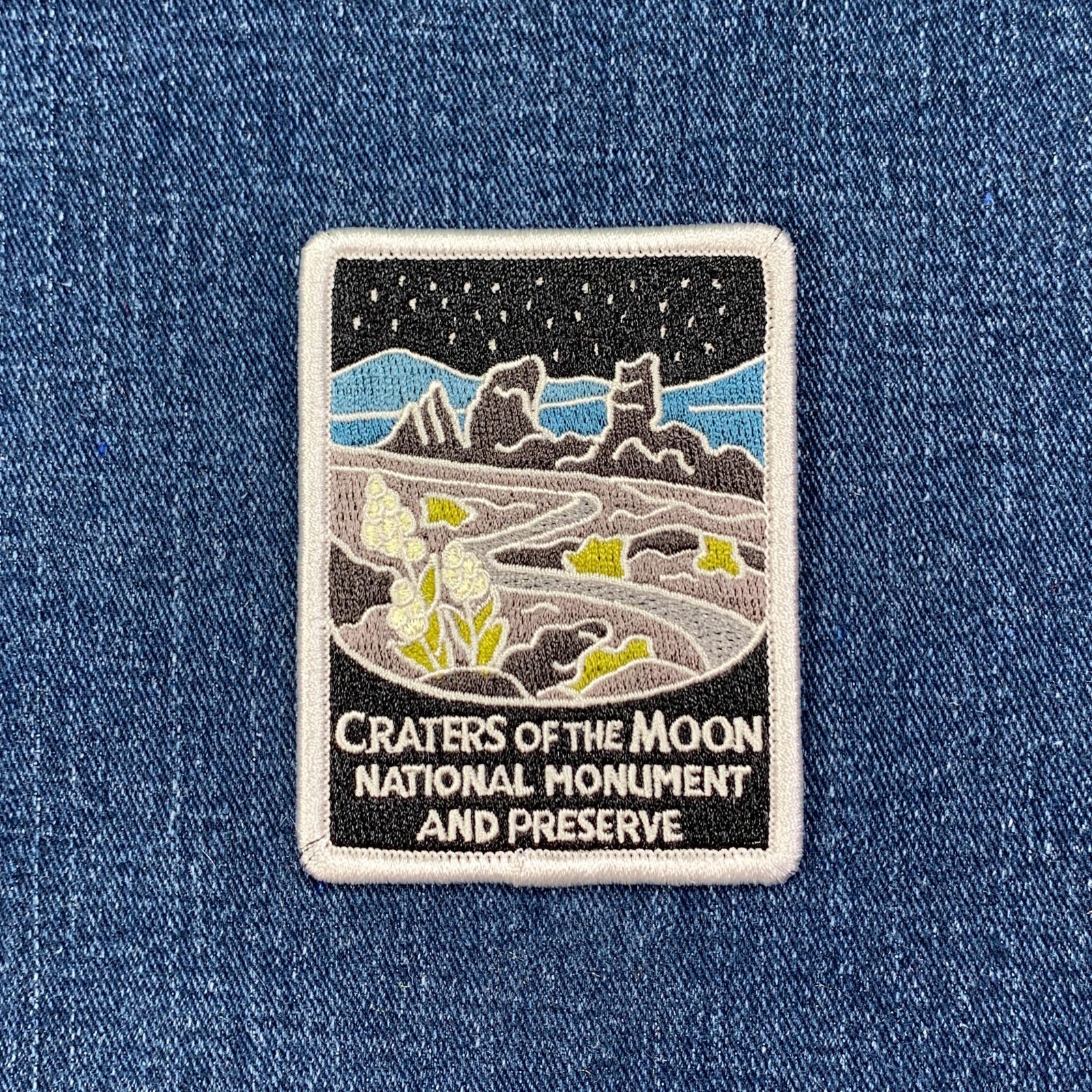 Craters Of The Moon Patch Embroidered Idaho Hiking Souvenir Travel Gift Badge