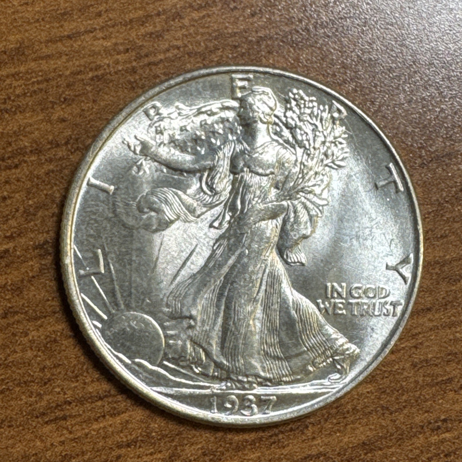 1937 Walking Half Dollar BU Uncirculated