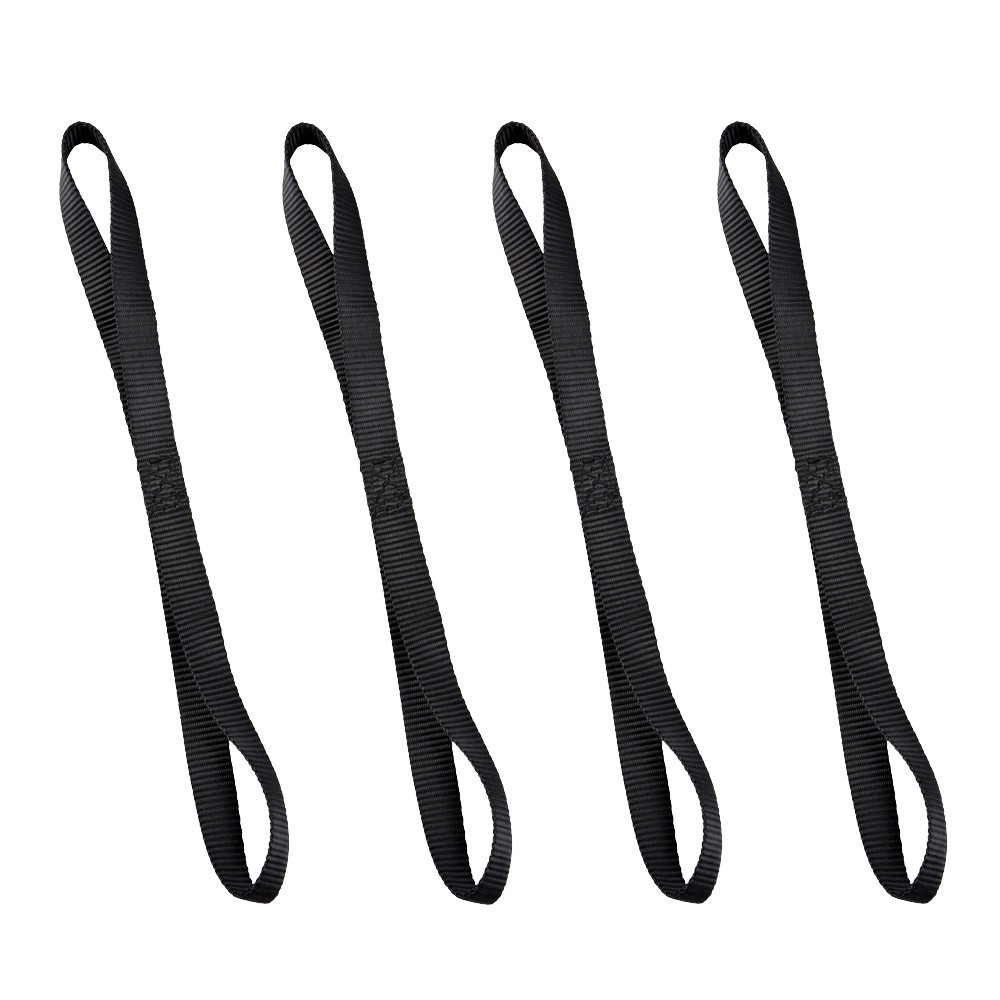 Emgo Tiedowns 18" Soft Touch - Tie Down Extension Black 4-Pack