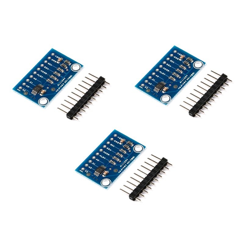 3 PCS ADS1115 16bit ADC Converter High Precision 4 Channel I2C Arduino DIY