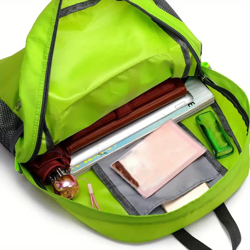 Lightweight Backpack1pc Foldable Travel Backpack Large Capacity Hiking Backpack