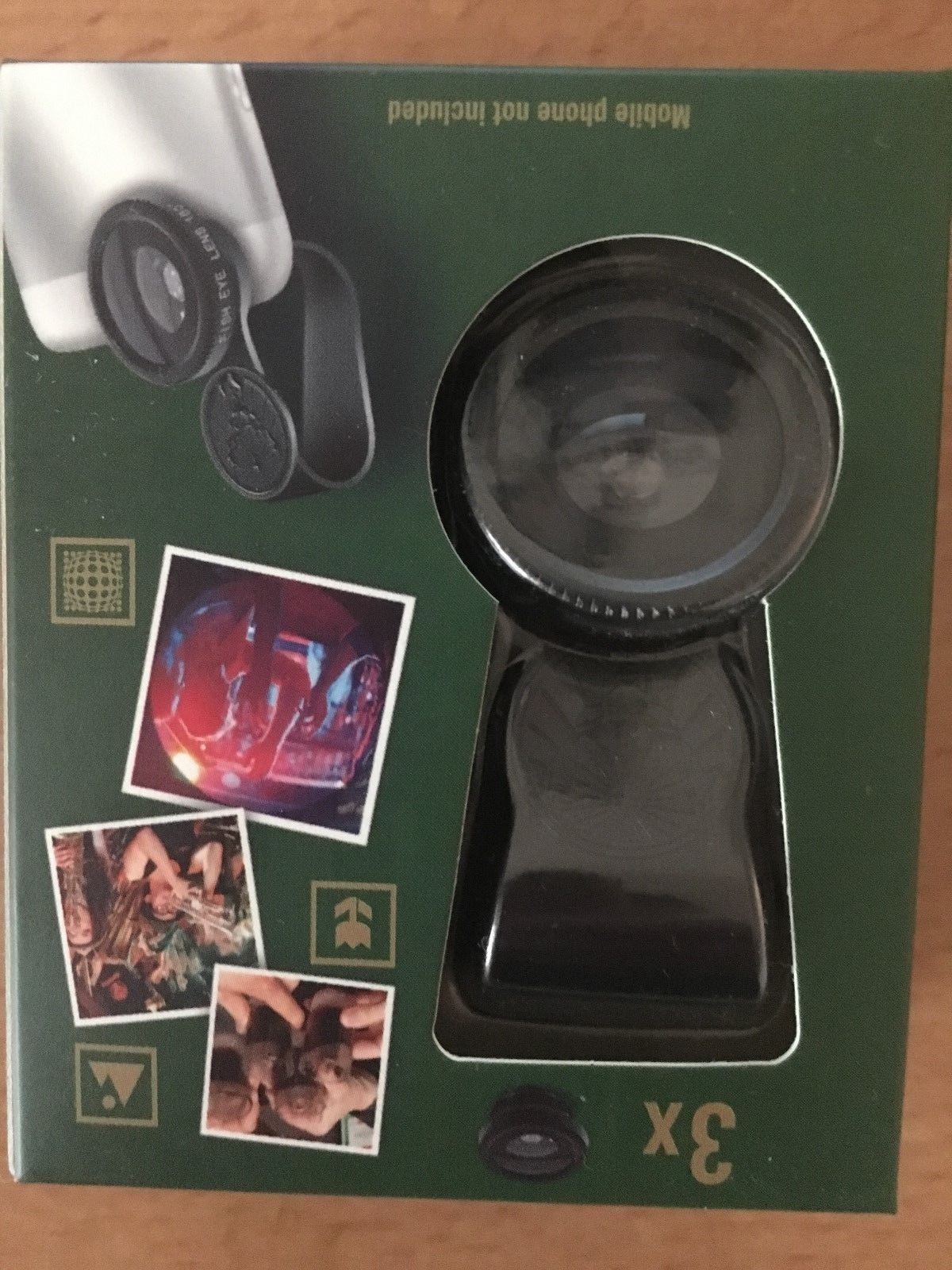 Jagermeister Clip-on 3in1 Fish Eye+Macro Camera+Wide Angle Lens Kit Smartphone