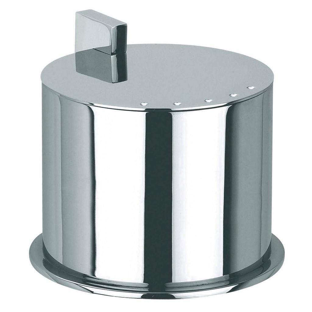3" Pomd'or Apothecary Bath Jar #1, Made of Solid Brass, Polished Chrome Finish
