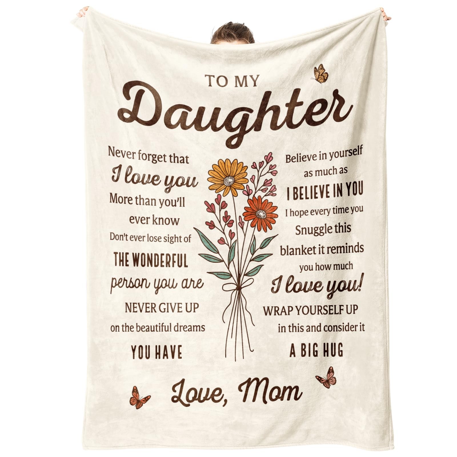Mothers Day Birthday Gifts for Daughter, Daughter Gifts from Mom, to My Daugh...