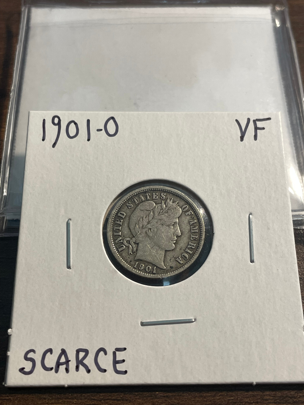1901-O Barber Silver Dime 10C VERY FINE (VF)