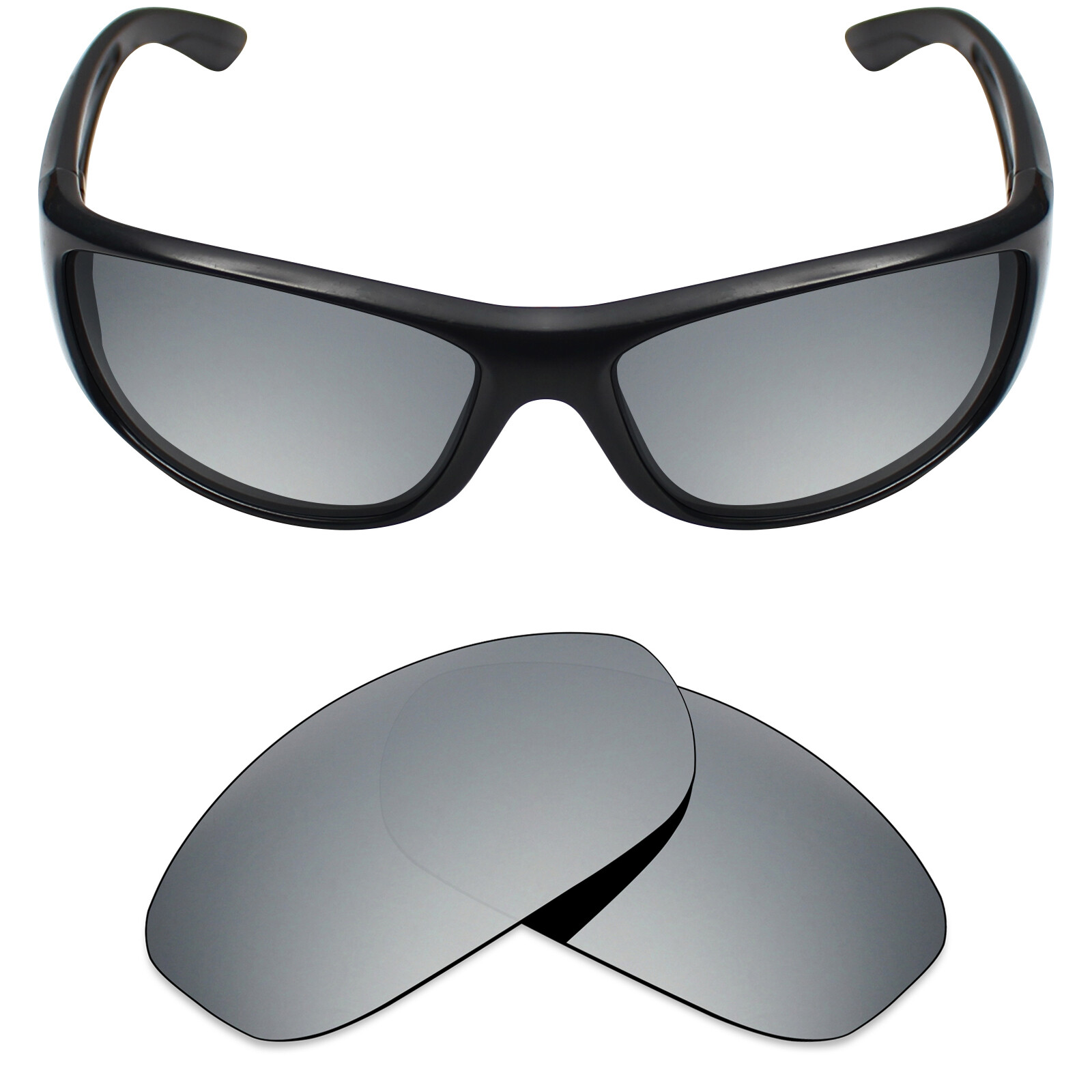 hdhut Anti-Scratch Polarized Lens for-Arnette Freezer AN4155 Silver Titanium