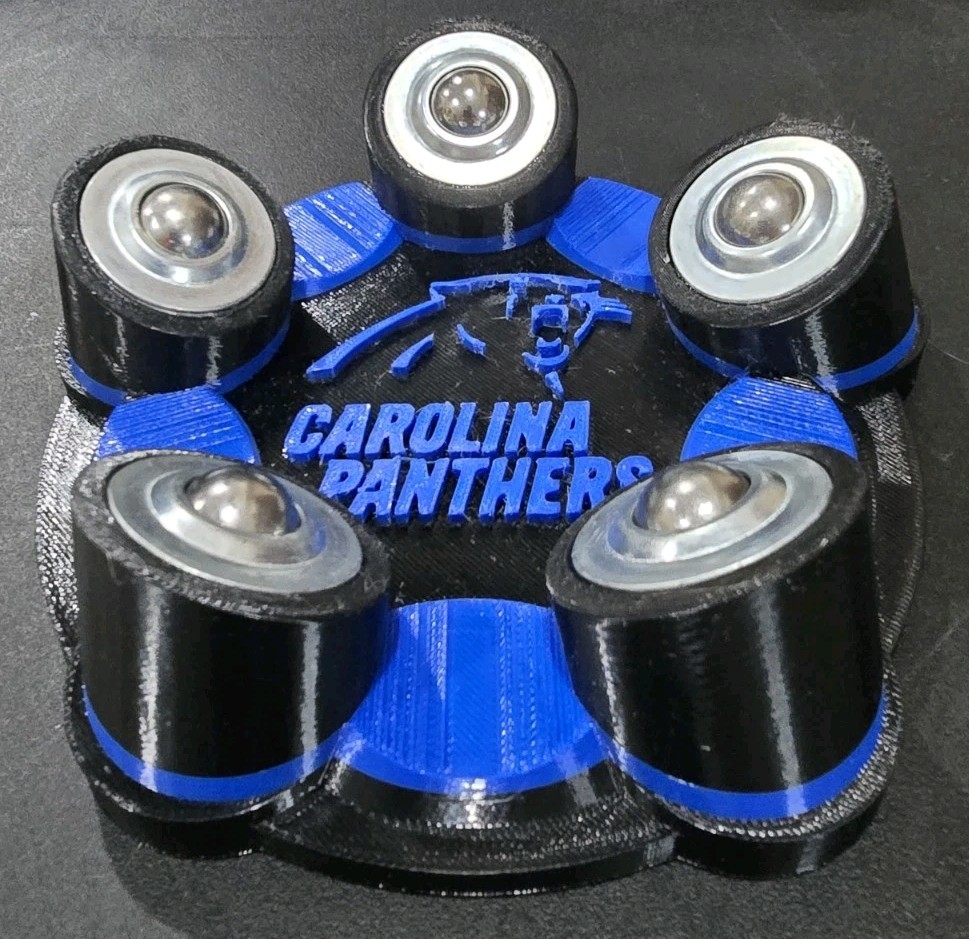 Bowling Ball Spinner - Custom - Panthers