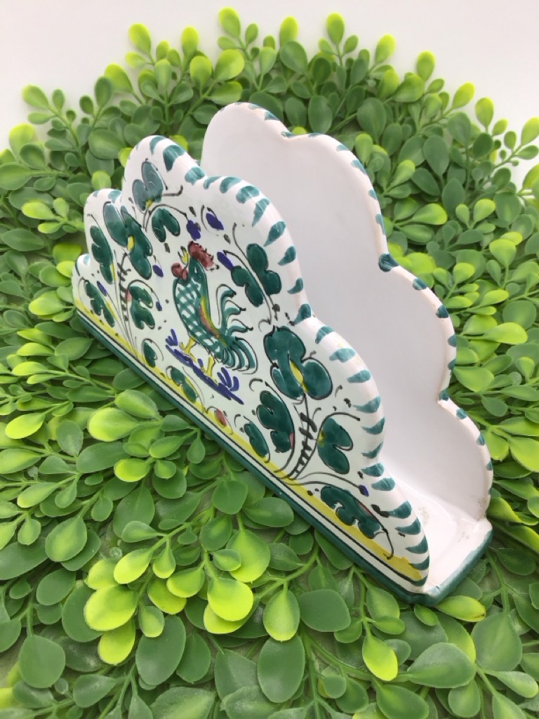 Deruta hand painted napkin holder