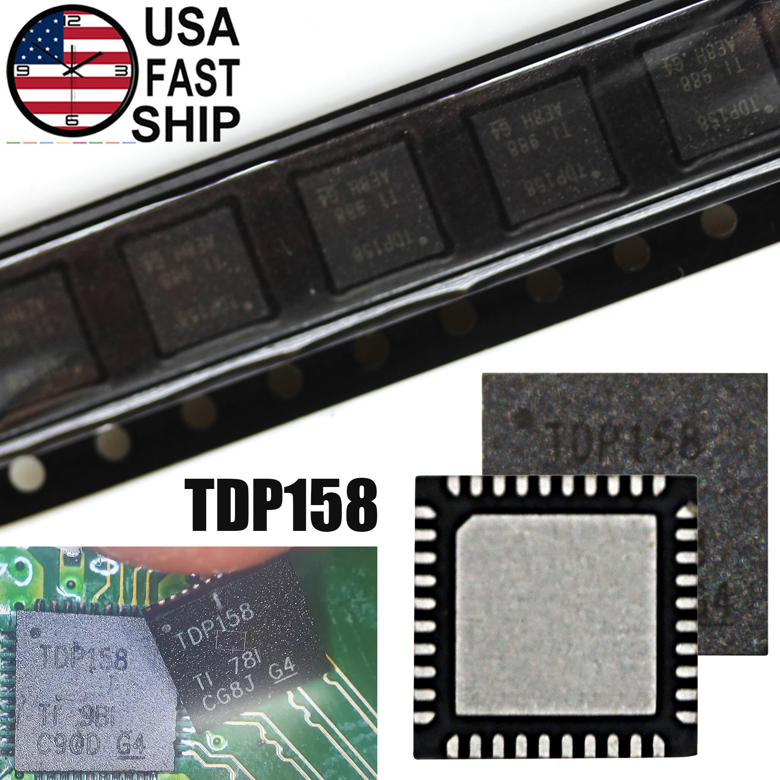 TDP158 HDMI Retimer IC Chip Original Direct Texas Instruments For Xbox One X / S