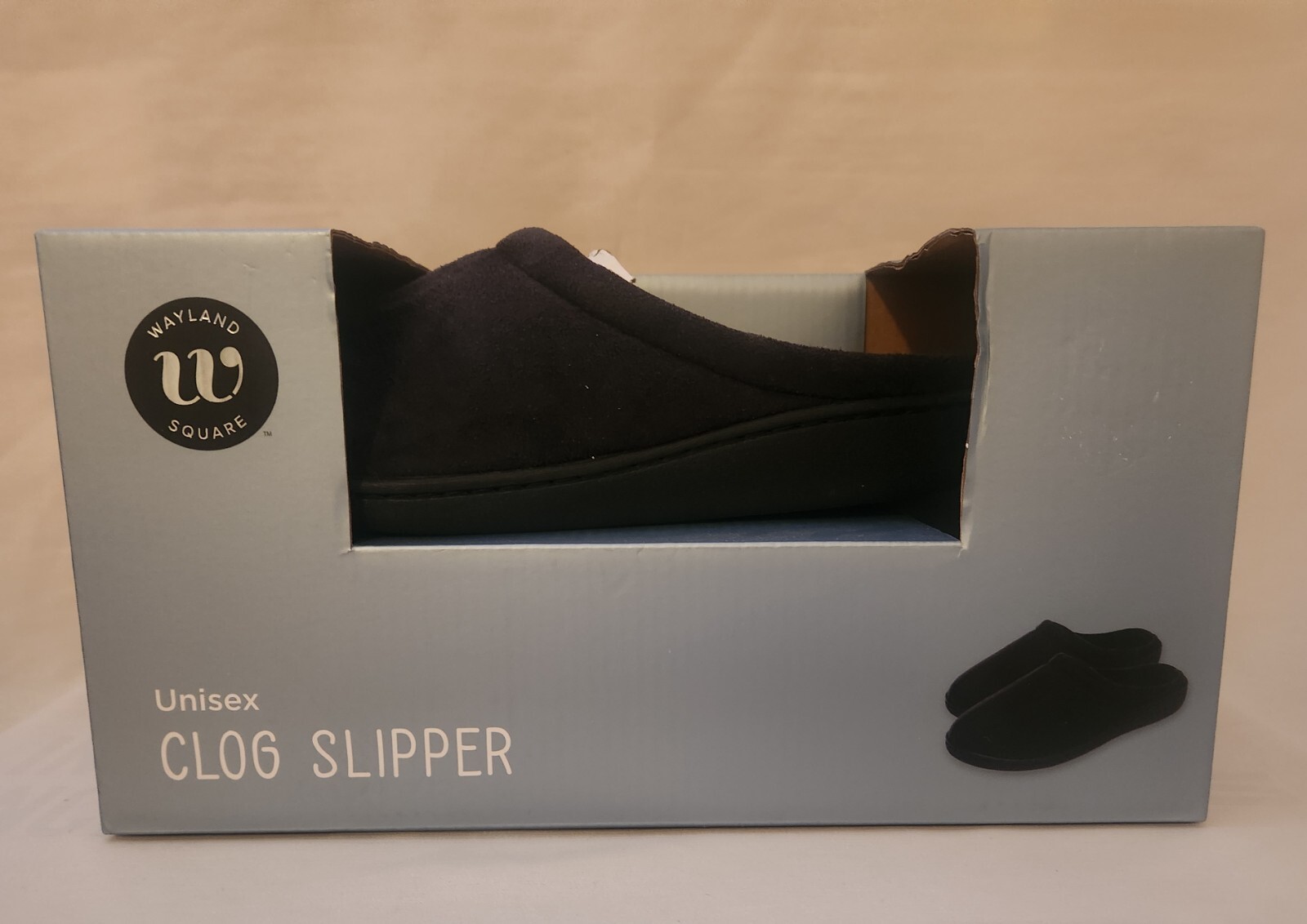 Wayland Square Unisex Clog Slipper, Black, Size Small, Men Size 6-7, Women 7-8