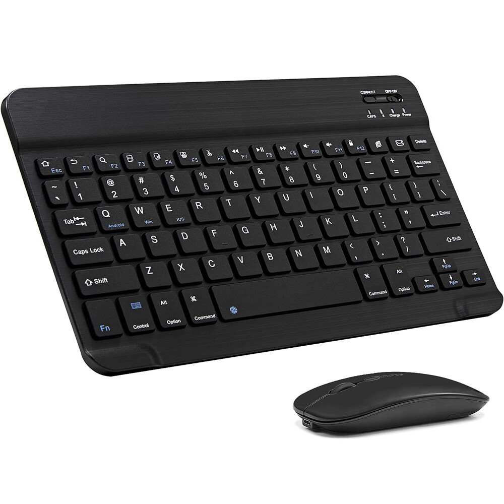 7 Colors Wireless Keyboard & Mouse Combo Bluetooth Slim Keyboard for PC/Laptop