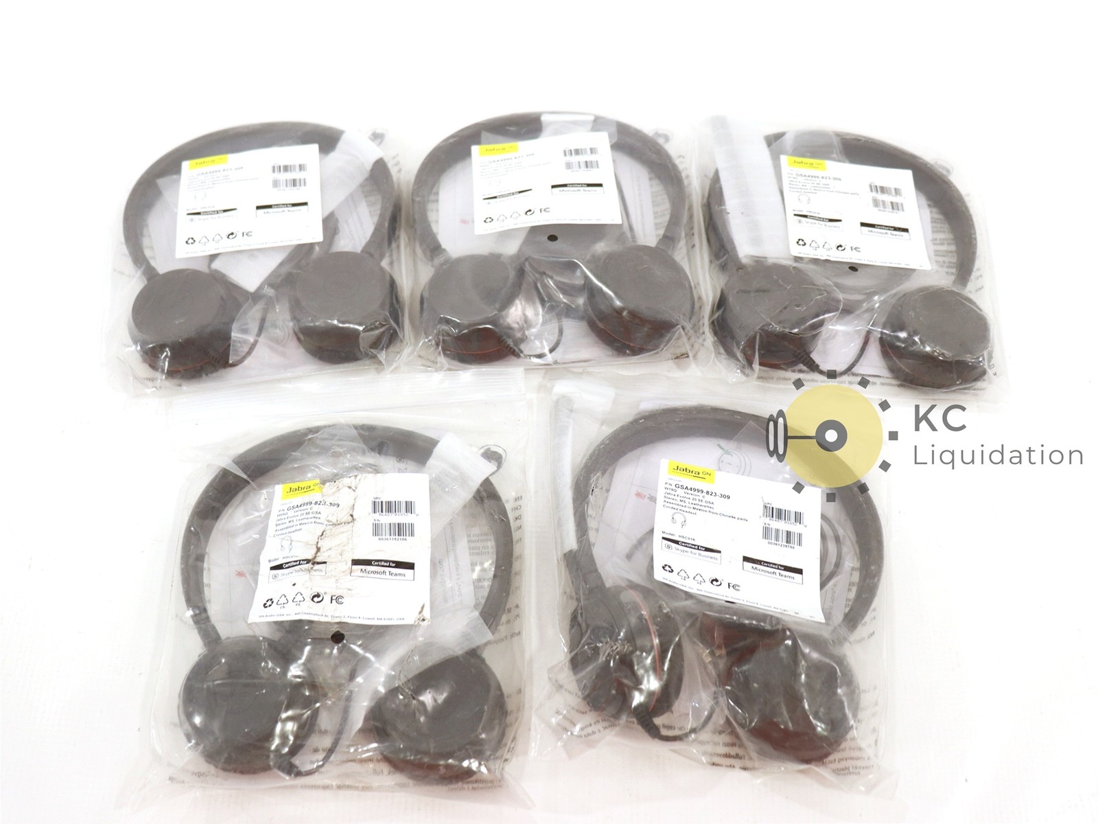 5x Lot Jabra Evolve 20 SE GSA USB Black GSA4999-823-309 Headset
