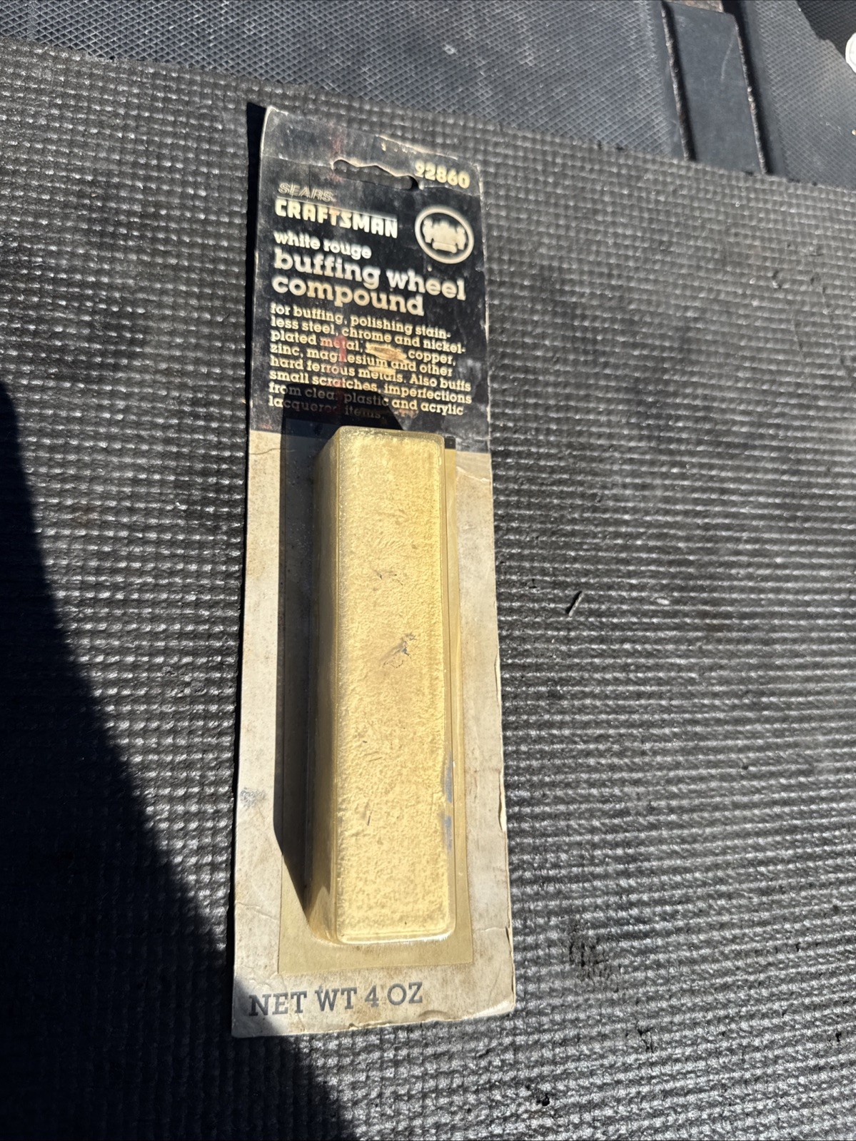 Sears Craftsman USA Nos White Rouge Buffing Wheel Compound 2860