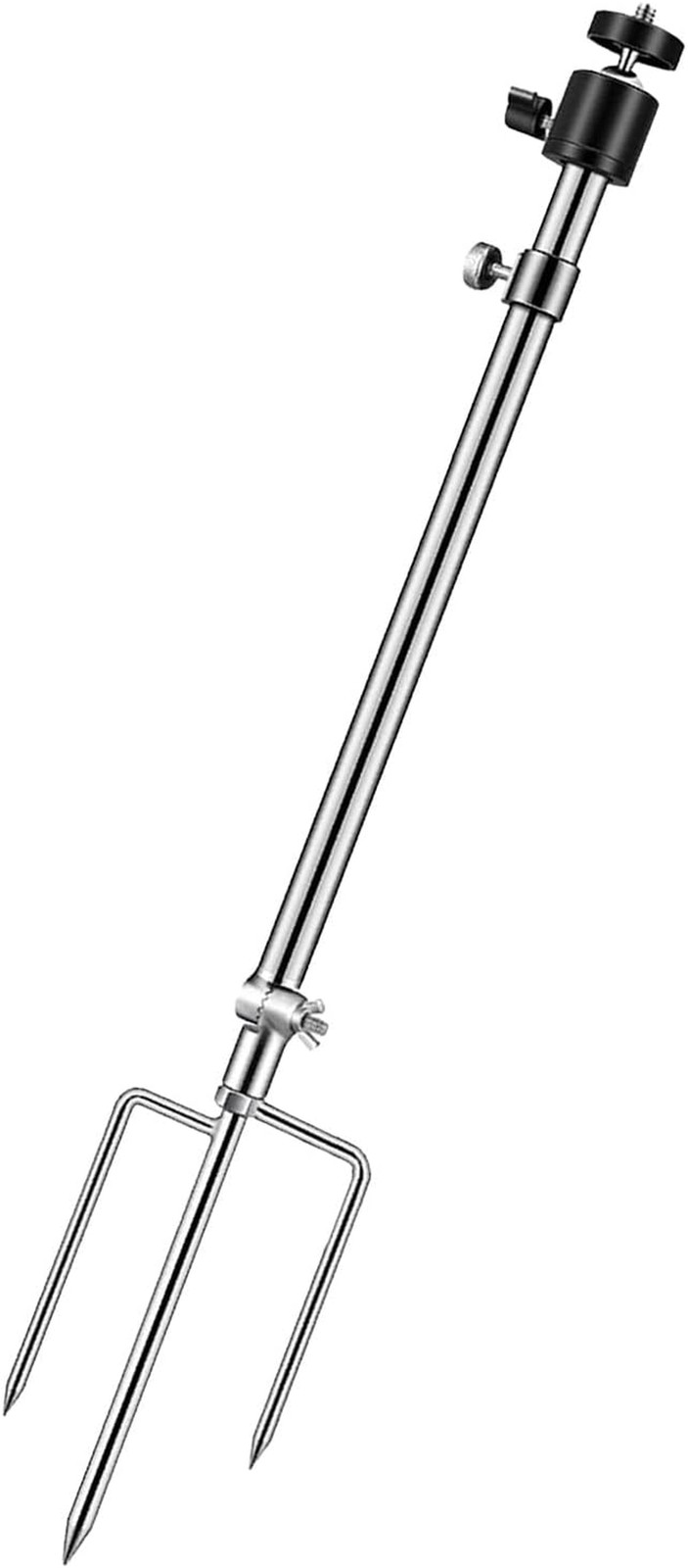 Trail Camera Stand Mounts Ground Holder, 3-In-1 Stainless Steels, 360° Adjustabl