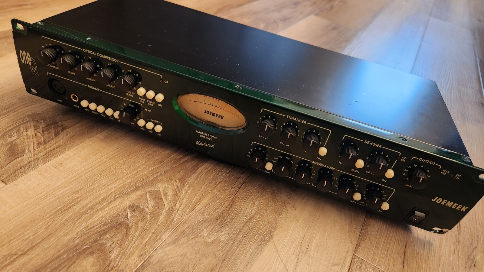 Joe Meek OneQ Channel Strip Microphone Preamp EQ Compressor Enhancer De-esser
