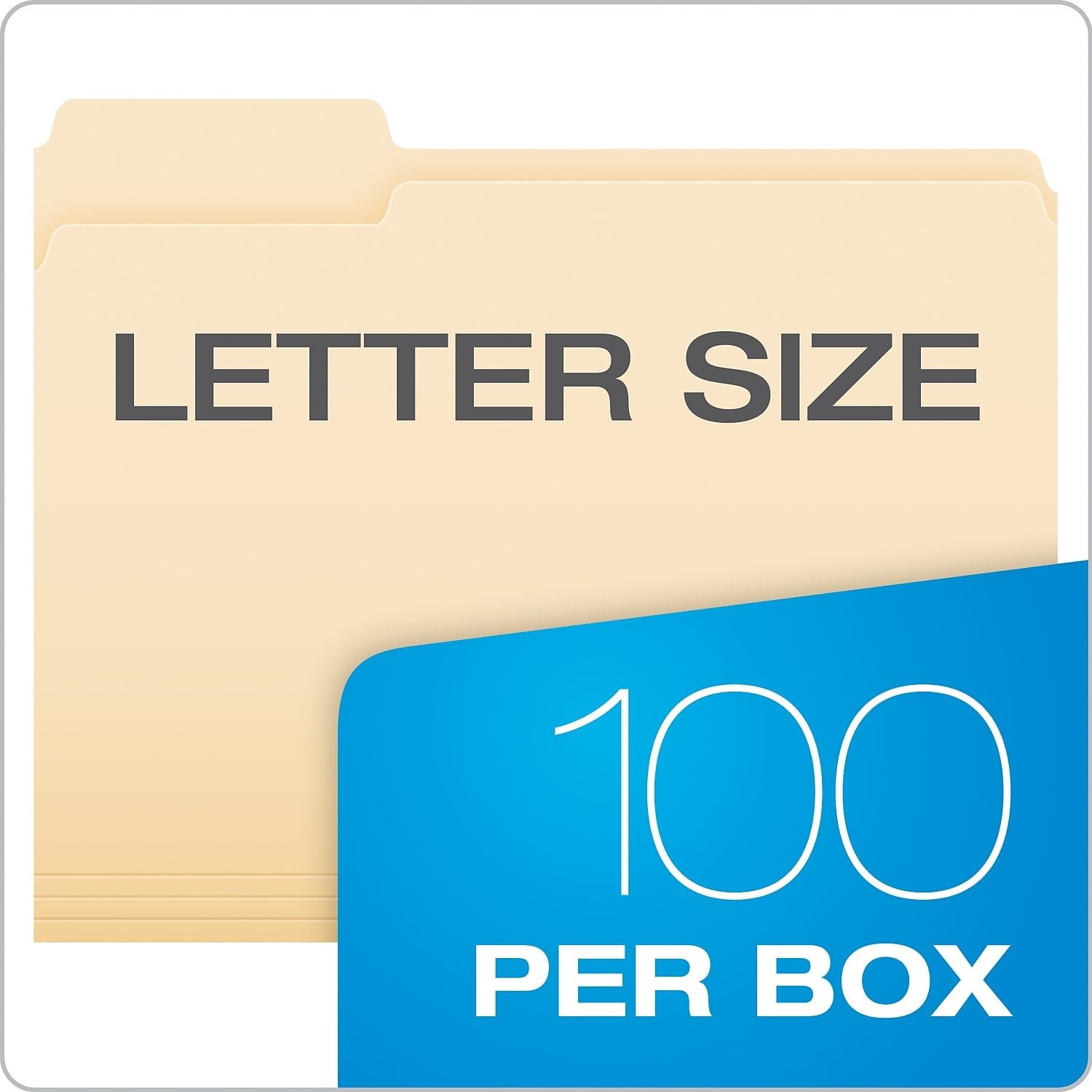 Pendaflex Esselte 1/3 Cut Tab Manila Interior Folders Letter,