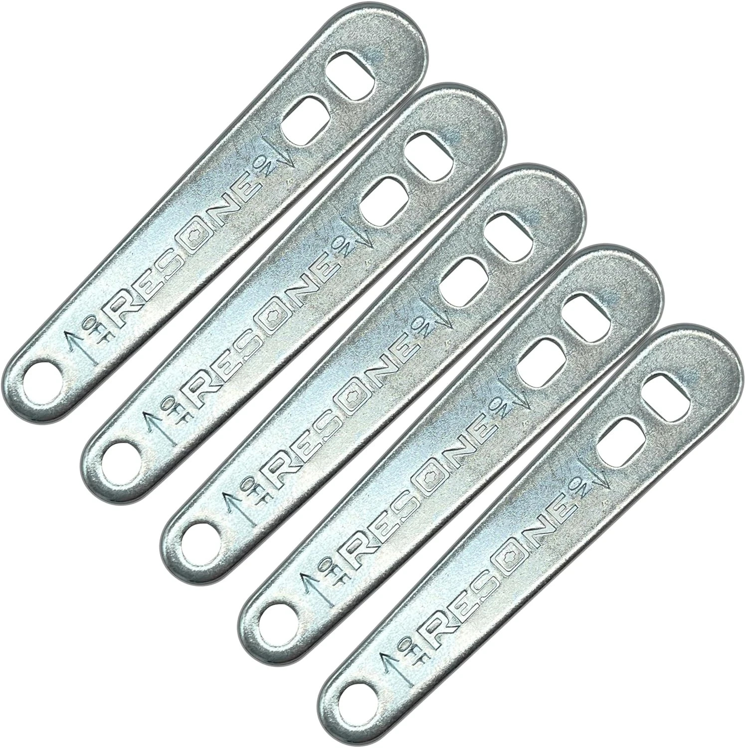 Heavy Duty Steel Oxygen Tank Wrench 5 Pack - Fits CGA-870 Post Valves - Medical
