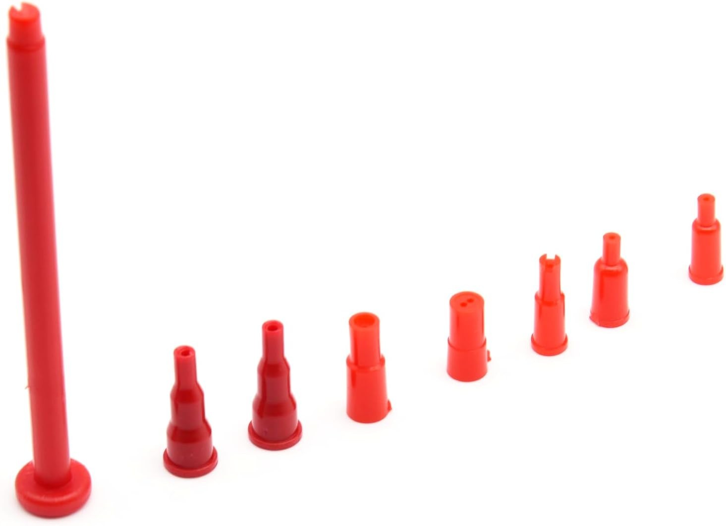 8 Pcs Butane Refill Adapter Tips Plastic Butane Nozzle Adapter (Red)