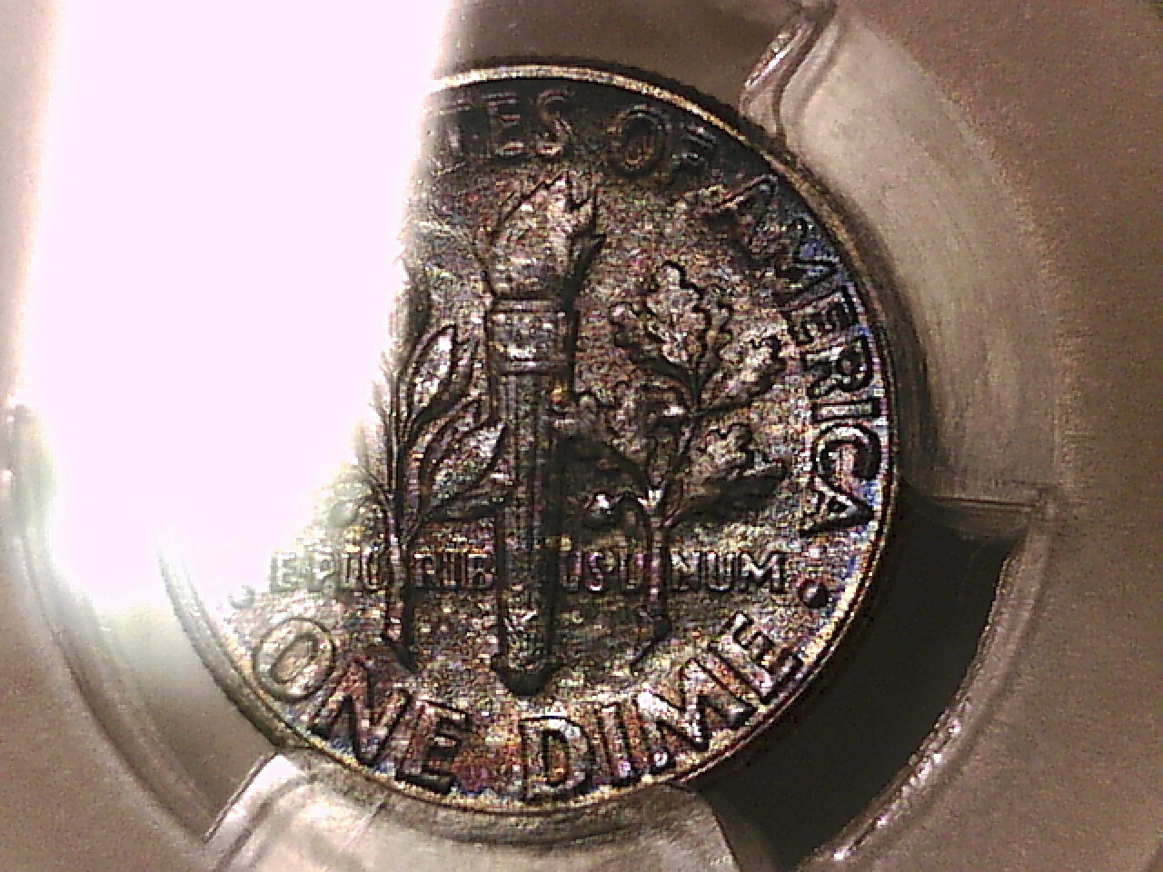 1957 P Roosevelt Dime PCGS MS 66 35029113 Toned