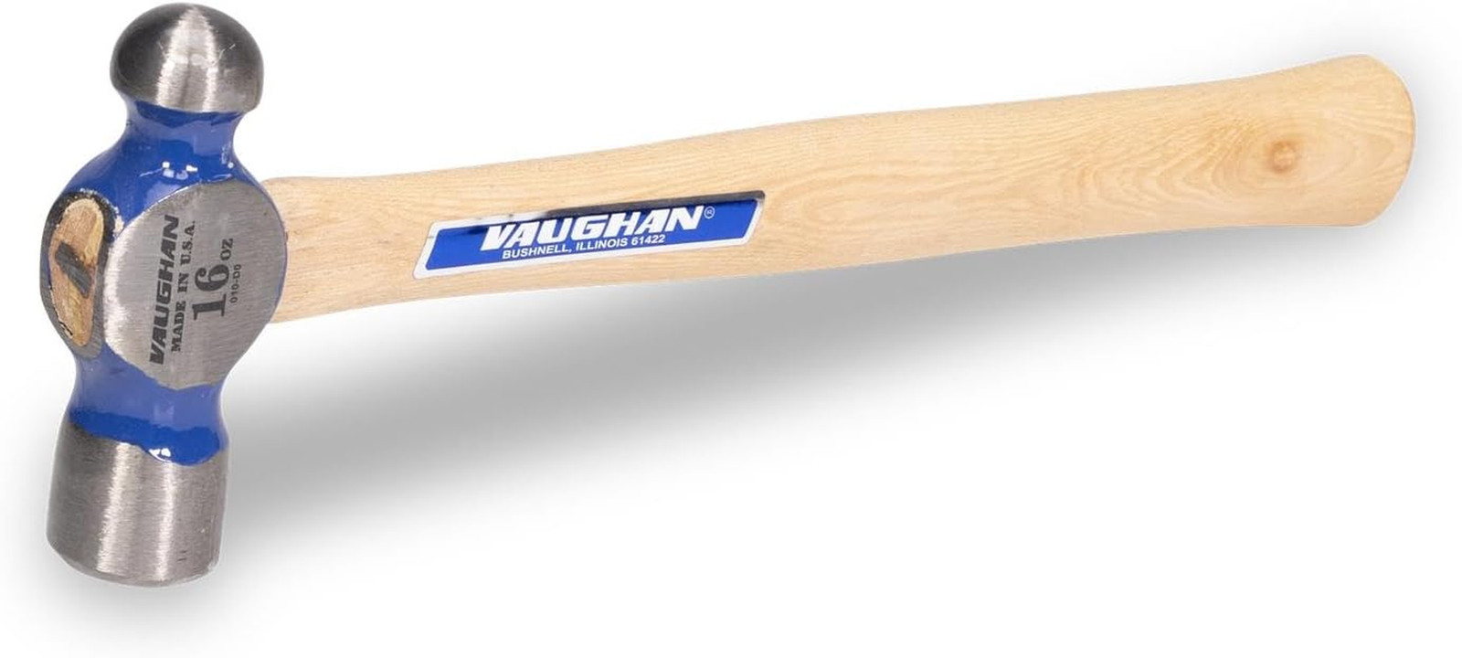 Ball Pein Hammer, 16 Oz, Hickory Handle, American High Carbon Steel, TC016, VN15