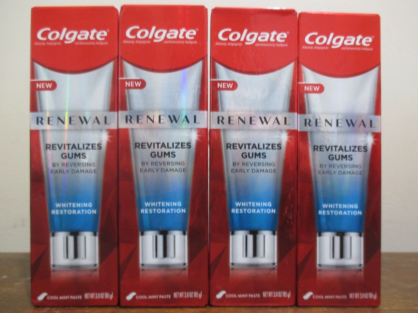 4x Colgate RENEWAL Revitalizes Gums Whitening Restoration Cool Mint Paste 05/23