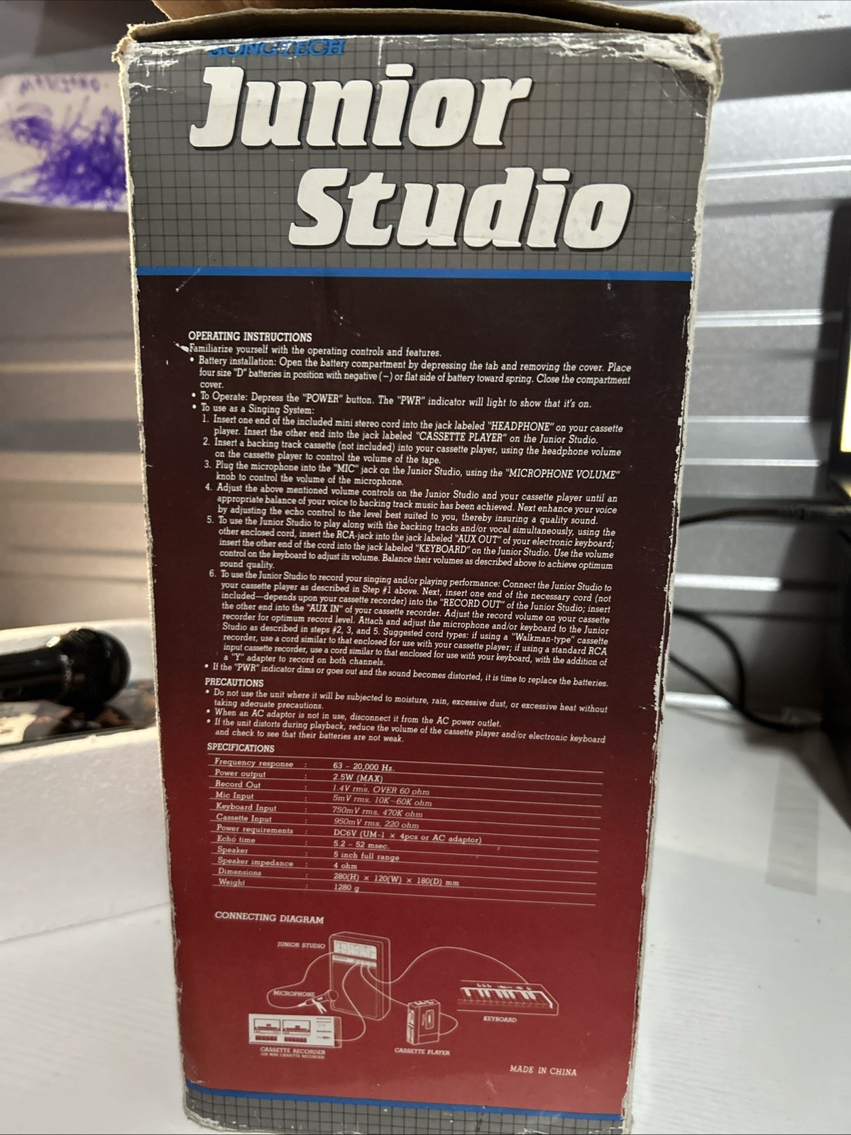 Sing Record Junior Studio Microphone Karaoke W/ Carrying Case