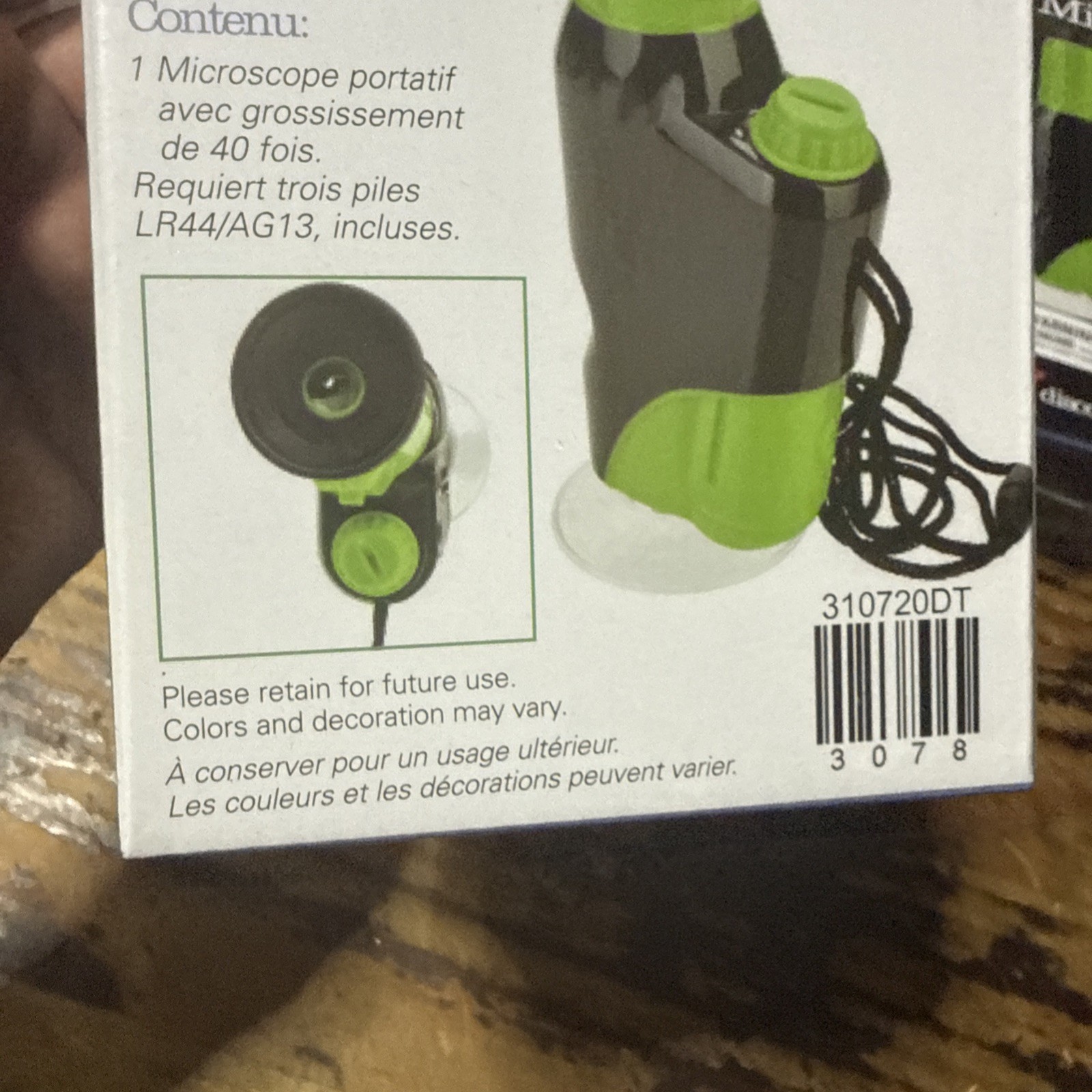 Explore IT! Hand HELD 40X Magnification LED Toy Microscope for Kids, STEM & Educ