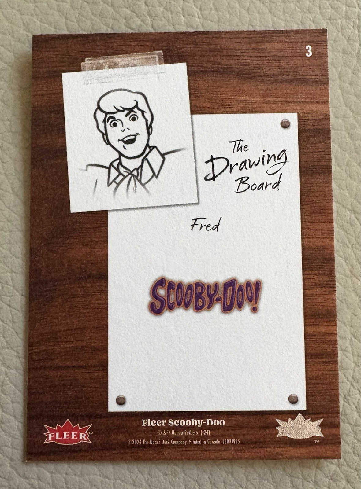 FRED 2025 Fleer Scooby-Doo THE DRAWING BOARD #3