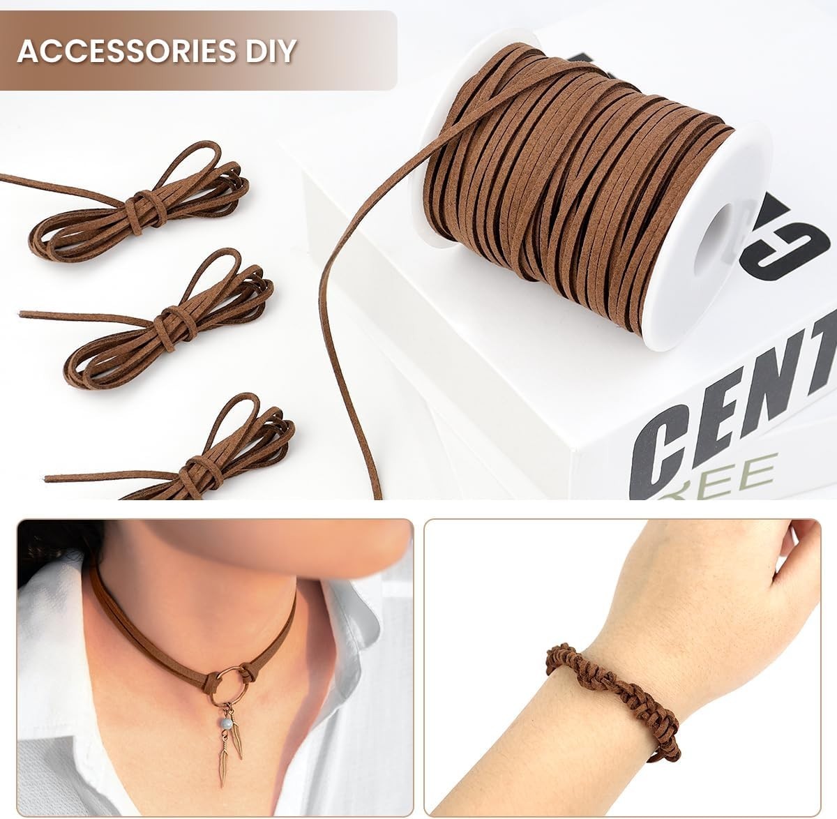 Leather String Suede Cord Leather Cords Rope String for Jewelry Making