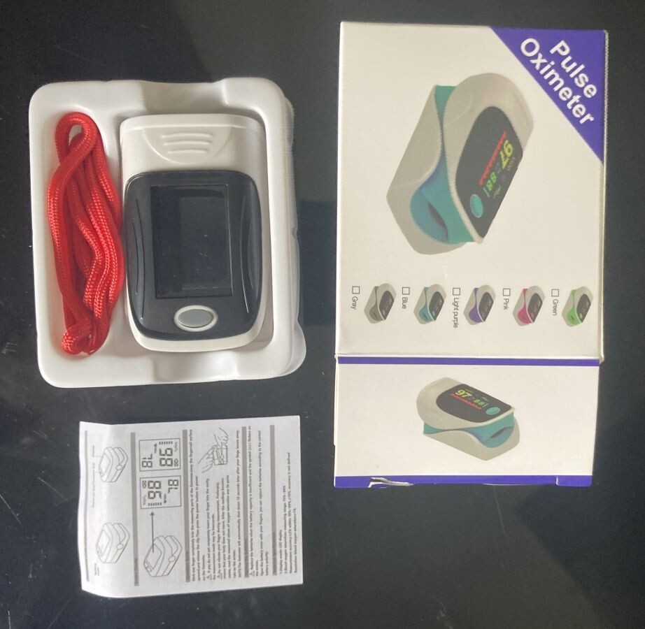 Fingertip Pulse Oximeter Blood Oxygen Heart Rate Monitor Finger LED NEW OPEN BOX
