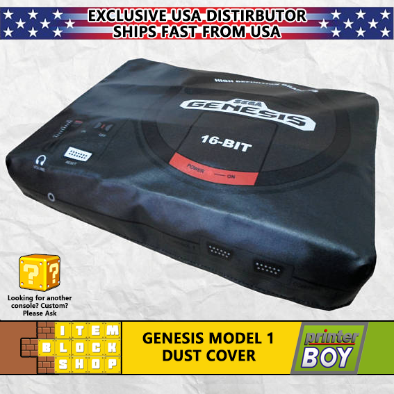Sega Genesis Model 1 Console System Dust Cover Vinyl